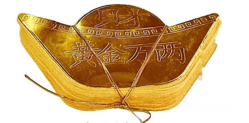 Gold-Faced Yuanbao Copper Coins Yellow Qingming Tomb Sweeping July Half Burning Paper Ancestor Worship Supplies_voghion.com