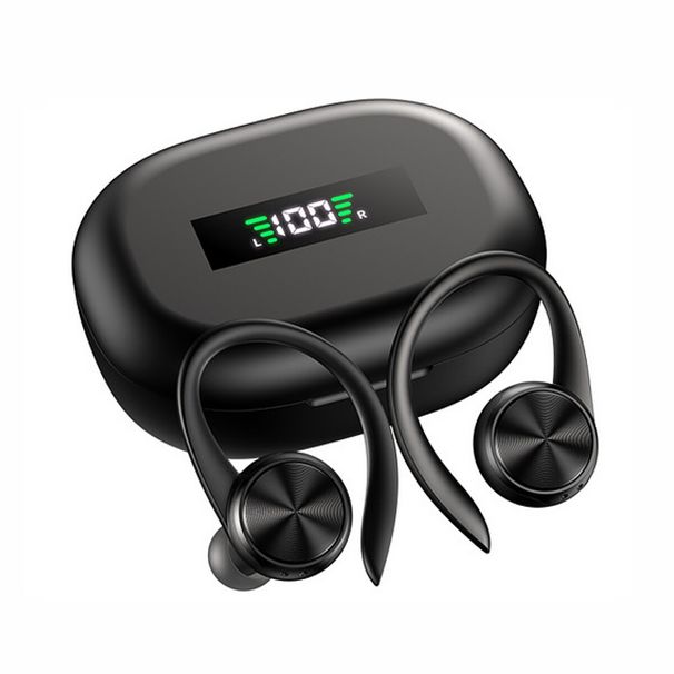 Écouteurs sans fil Bluetooth 5.0 TWS avec crochet d'oreille et casque stéréo_voghion.com