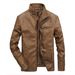 Vêtements pour hommes moto veste en cuir mince veste décontractée grande taille pour jeunes_voghion.com