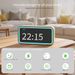 Orologio creativo multifunzionale in legno con luce d'atmosfera multicolore, funzione snooze, sveglia elettronica silenziosa_voghion.com