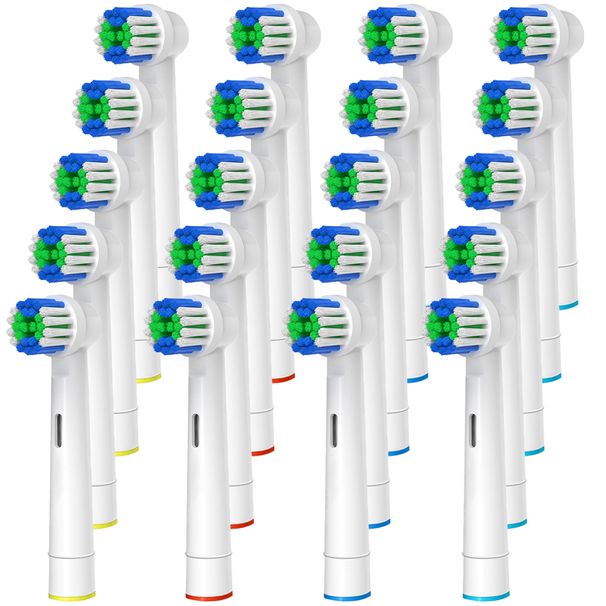 20er-Packung, kompatibel mit den Ersatzbürstenköpfen für elektrische Zahnbürsten von Oral B, professionelle Zahnbürstenköpfe zum Nachfüllen für 1000, 1500, 3000, 7000, 7500, 8000_voghion.com