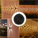 Solar Wall Lights Outdoor, Waterproof Garden Lights With 5 LED, White/Warm Light, Decorative Landscape Lighting For Patio, Yard, Fence, Pathway_voghion.com