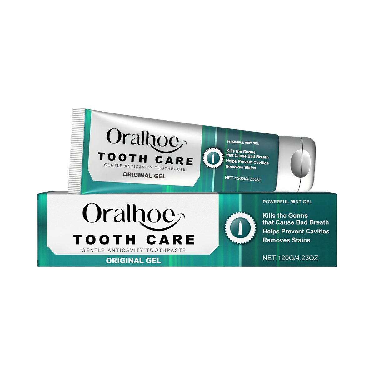 Pasta do zębów ORALHOE Pielęgnacja dziąseł Czyszczenie Przebarwienia zębów Kamień nazębny Mięta Świeży oddech Rozjaśnianie zębów_voghion.com