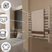 10-Stab-Handtuchheizung, Wandmontage, Badezimmer, Turmwärmer, Aluminium, Elektrischer Handtuchtrockner, Timer, Temperaturregelung, IP44_voghion.com