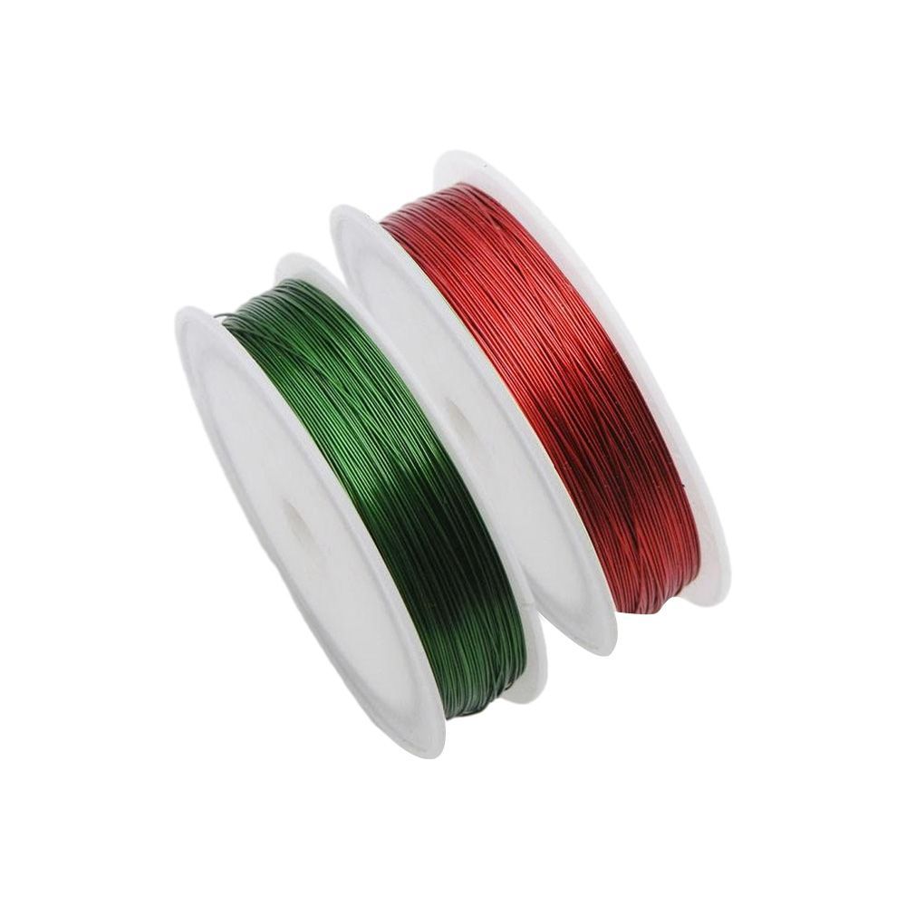 Red And Green Companion For Christmas Trees: Wire Rolls 24pcs_voghion.com