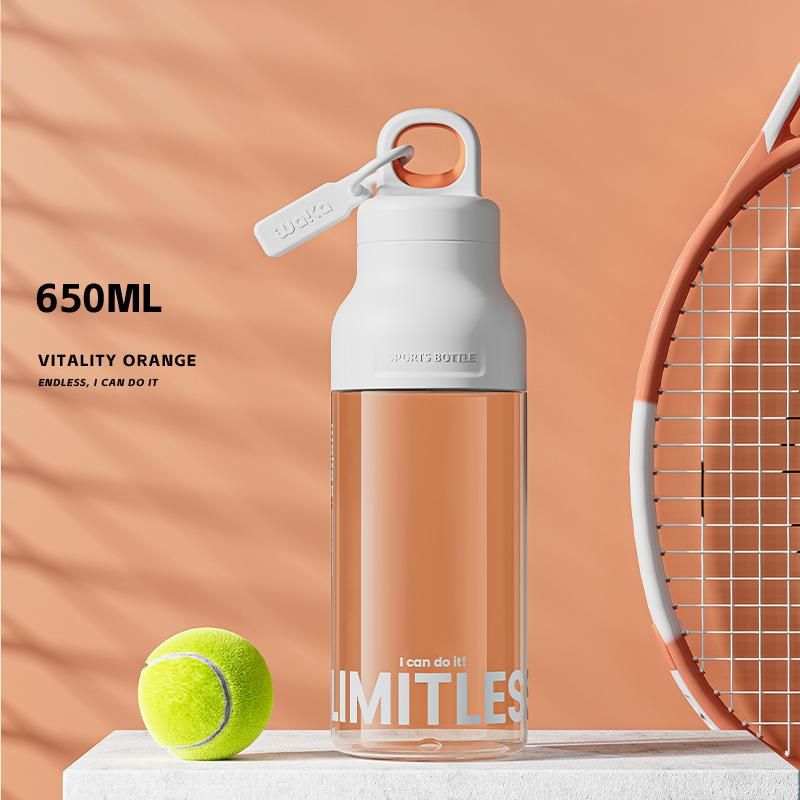 Sports Water Bottle BPA Free Large Capacity Gym Outdoor Bottle With Leak Proof Flip Lid Heat Resistant Shatterproof Design For Running Hiking_voghion.com