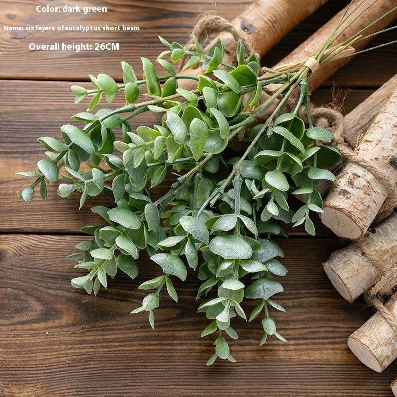 Artificial Eucalyptus Stems - 6-Layer Greenery Bouquet For Home Decor Wedding & Party Arrangements_voghion.com