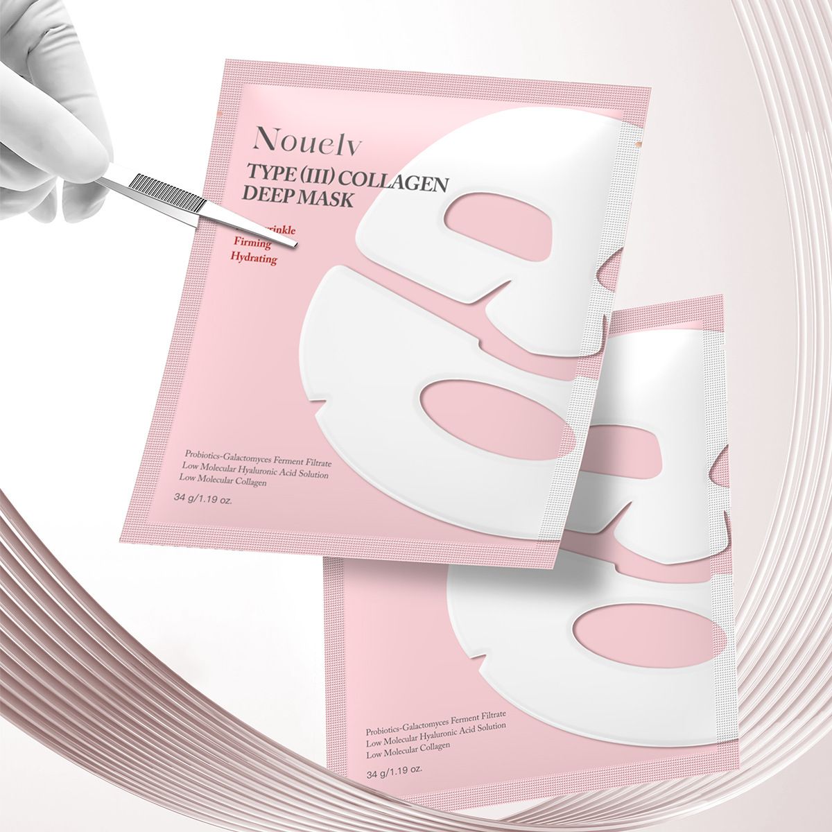 Treatments & Masks New Product Nouelv Collagen Layered Patch Mask Moisturizing, Rejuvenating, Brightening And Anti Wrinkle_voghion.com