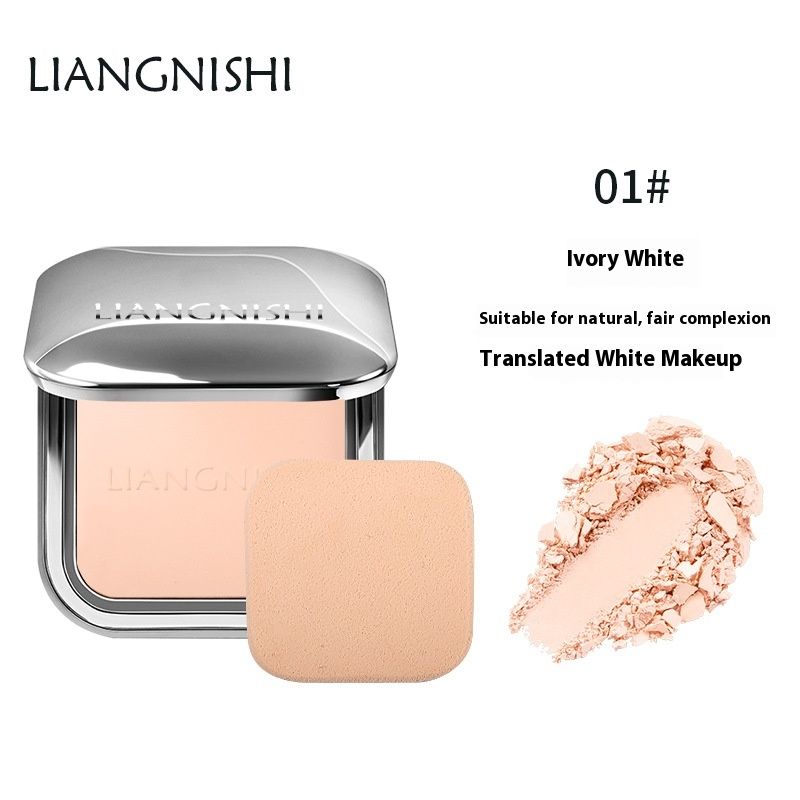 Skaidri medaus pudra sausam ir šlapiam dvejopo naudojimo makiažui drėkinamasis maskuoklis makiažo fiksavimui sunkiai įstringa pudra_voghion.com