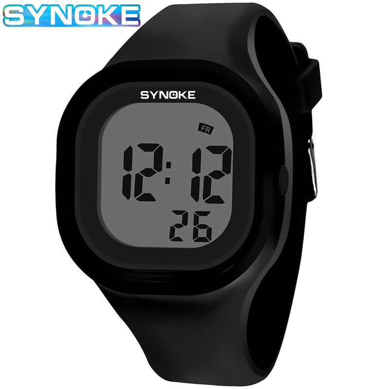 SYNOKE Jelly Koreanesch Versioun Männer a Fraen Studenten Elektronesch Auer Weiblech Waasserdicht Faarweg Liicht Silikon Elektronesch Auer Koppel Sport Auer_voghion.com