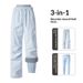 001 Outdoor Hiking Women, Three-in-One Fleece Liner, Detachable Windproof Waterproof Trekking Pants, Warm Pants For Men_voghion.com
