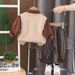 Set di 3 pezzi per bambini, stile western, taglia piccola e media, primavera e autunno, stile coreano casual, maglione e gilet_voghion.com