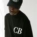 Cole Buxton's niche minimalist fashion label CB letter printed men's and women's OS short sleeved T-shirt_voghion.com