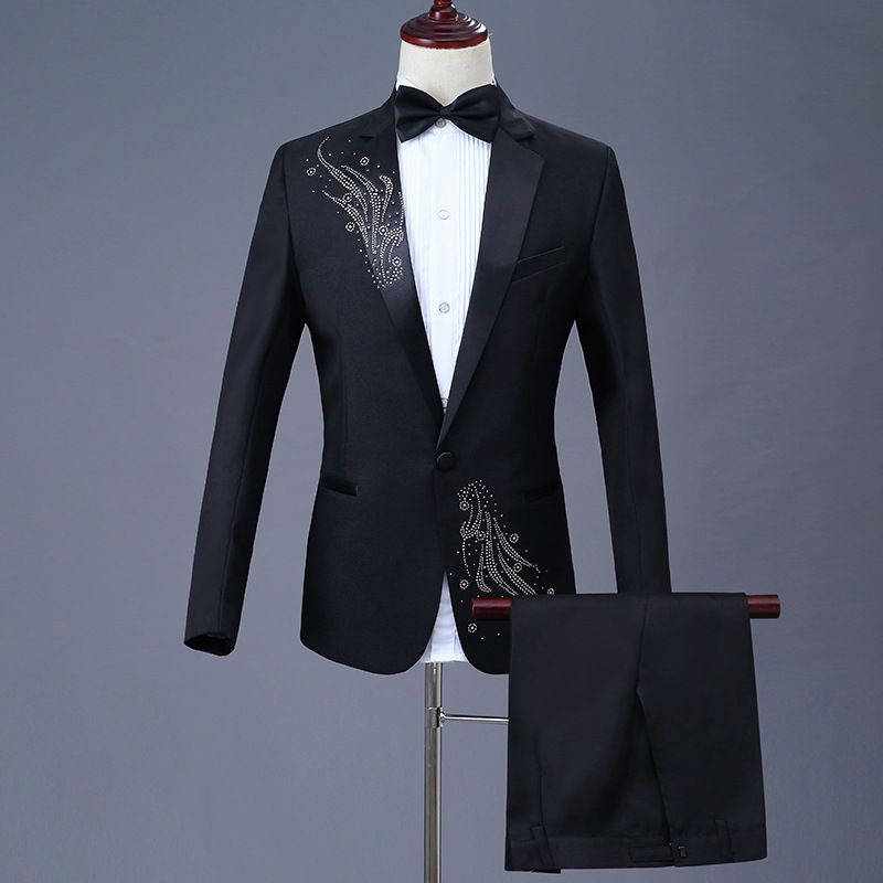 CT New Sequin Performance Costume Stage Slim Fit Suit Set For Male Host Singer Choir Outfit Annual Meeting Formal Wear_voghion.com
