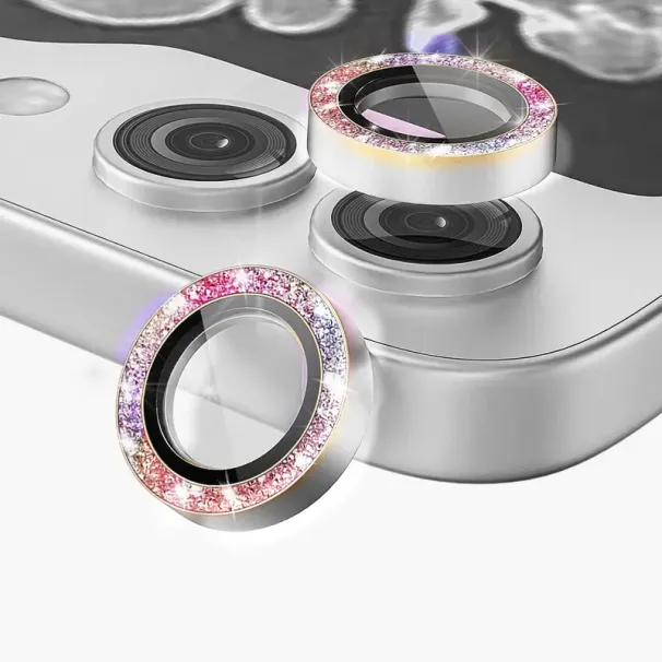 Bling Tiny Dia Alloy Kameraglasschutz für Samsung Galaxy Z Flip FOLD 7 6 5 4 3 Glitzer Metall Objektivringkappe_voghion.com