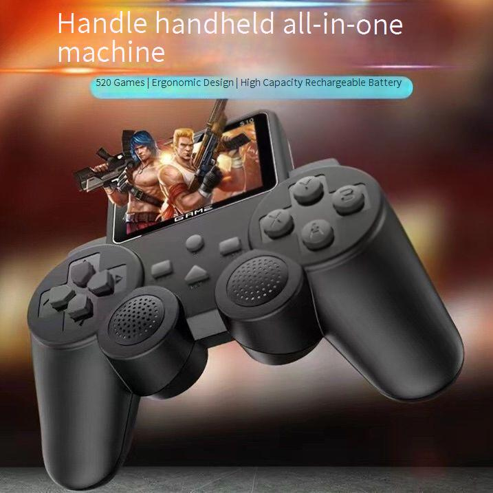 Videospielkonsolen S10 Handheld-Spielkonsole mit neuem Griff, Retro-nostalgische Mini-Arcade, 520 Spiele, Spielkonsole für zwei Spieler_voghion.com