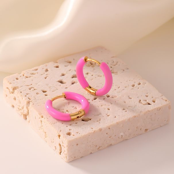 Joseph Masculino e Feminino Design Simples de Alta Qualidade Nicho All-match Luz Luxo Anel Cor Brincos Fivela de Orelha_voghion.com