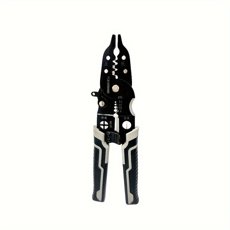 Stainless Steel Wire Stripper – Multi-Function Electrician Tool For Precision Stripping, Cutting & Crimping With Carbon Steel Blades​_voghion.com