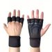 Unisex Fingerless Gloves: Perfect for Weightlifting, Gym Workout, Bodybuilding Dumbbell Training - With Hook & Loop_voghion.com