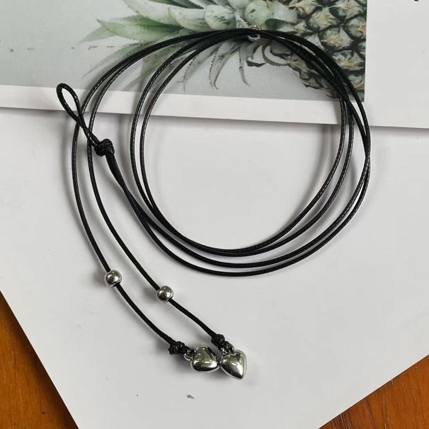 Cavigliera da spiaggia bohémien semplice, fatta a mano, con perline a forma di stella e luna, in corda di cuoio, molto venduta_voghion.com