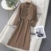 Women’s Clothing Brown Short Suit Jacket Women's Spring And Autumn New High End Vest Skirt Suit Skirt_voghion.com