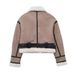 Women's Clothing fur double sided short jacket coat _voghion.com