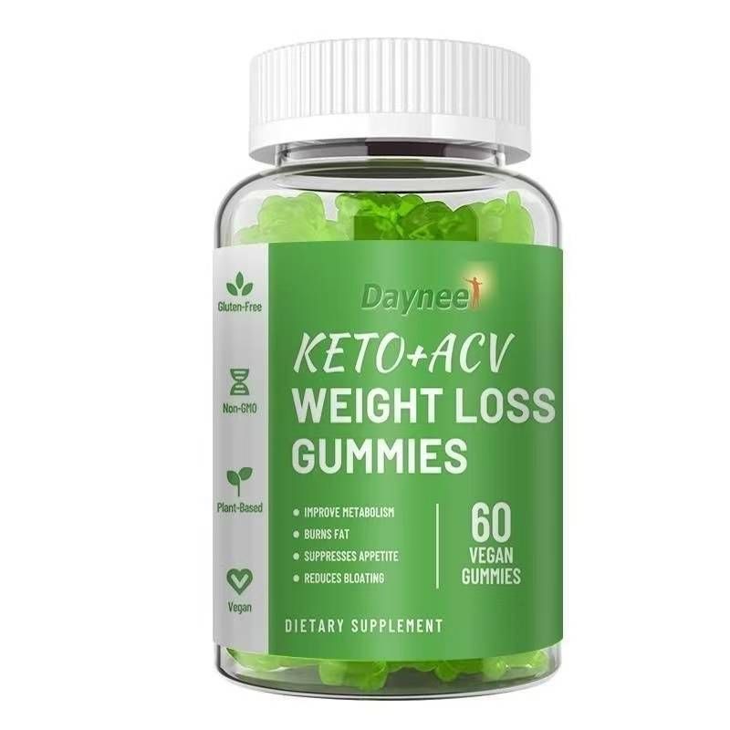 Dayneer Vegan Keto + ACV Detox Hubnutí Hubnutí Ploché bříško Gummy Spaluje tuk_voghion.com