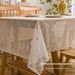Farmhouse Lace Tablecloth – Non-Slip Rectangular Table Cover, Picnic Blanket, Photo Backdrop For Dining, Boho & Scandinavian Home Decor_voghion.com
