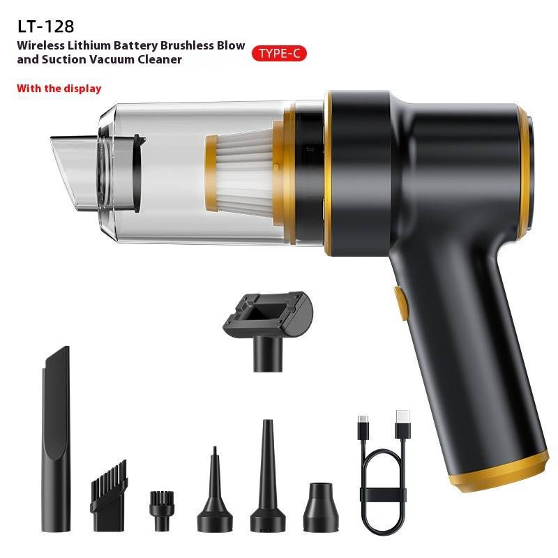 Powerful Cordless Car Vacuum Cleaner - Brushless Motor, 11000Pa Suction, LED Battery Display, One-Touch Dust Release, Portable For Auto & Home Use_voghion.com