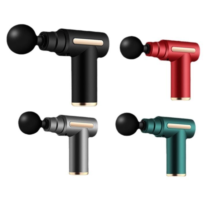 Mini Muscle Massager Gun – 5-Speed Deep Tissue Percussion With LCD Screen, 4 Interchangeable Heads, Ultra-Quiet Under 70dB_voghion.com