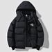 Men's Clothing 2026 New Winter Warm Retro Loose Hooded Puffer Jacket, Unisex Fashionable Thick Coat_voghion.com