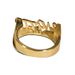 Anillo unisex de metal con incrustaciones de plata pura y cobre estilo hip-hop con letras y nombre._voghion.com
