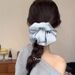 Koreaanse stijl satijnen high-end effen scrunchie hoge elasticiteit knot stropdas naadloze verzorging haaraccessoires_voghion.com