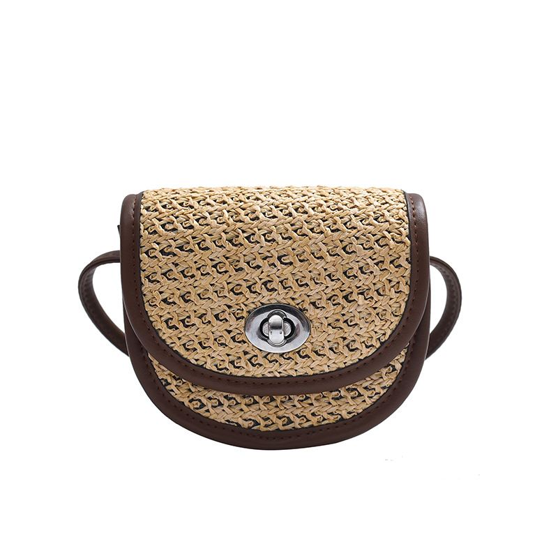 Borse da donna popolari Nuove borse da donna Personalità Texture All'ingrosso Piccola borsa quadrata Mini borsa intrecciata con cuciture a colori a contrasto_voghion.com