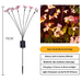 Solar Butterfly Firefly Light String Ground Insertion Lawn LED Outdoor Waterproof Courtyard Decoration Garden Landscape Lights_voghion.com