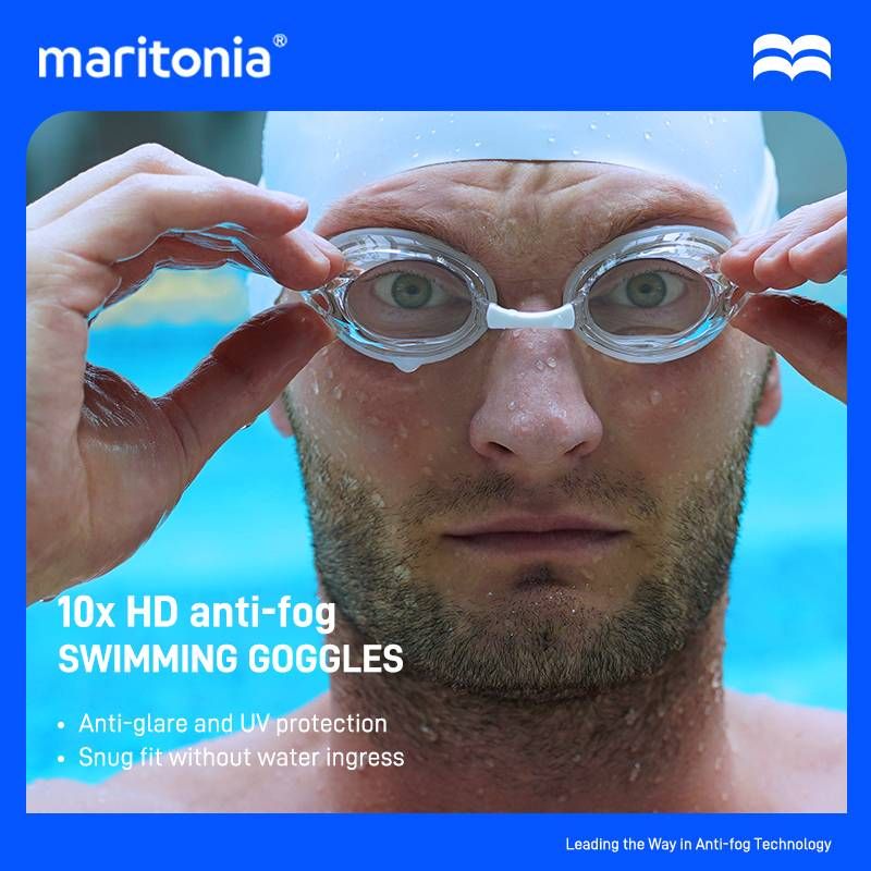 Anti-fog mya glasses HD waterproonti-ultraviolet transparent lens swimming goggles_voghion.com