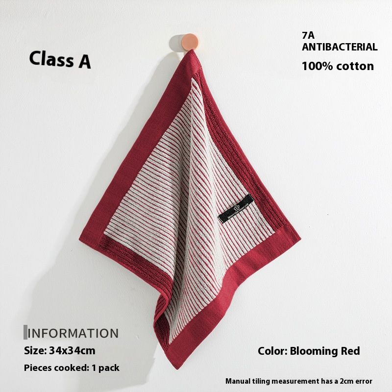 Premium Cotton Face Towel – 34x34cm Soft & Quick-Drying Square Towel With 7A Antibacterial Protection – Hypoallergenic & Ultra-Absorbent_voghion.com