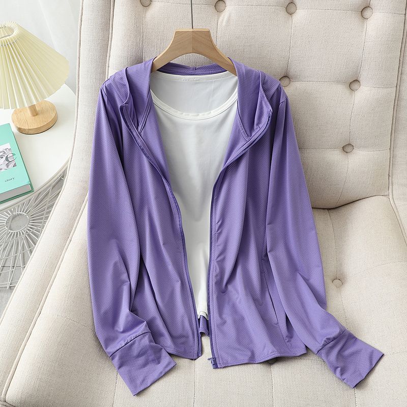Abbigliamento sportivo da esterno con protezione solare in seta ghiacciata fresca_voghion.com