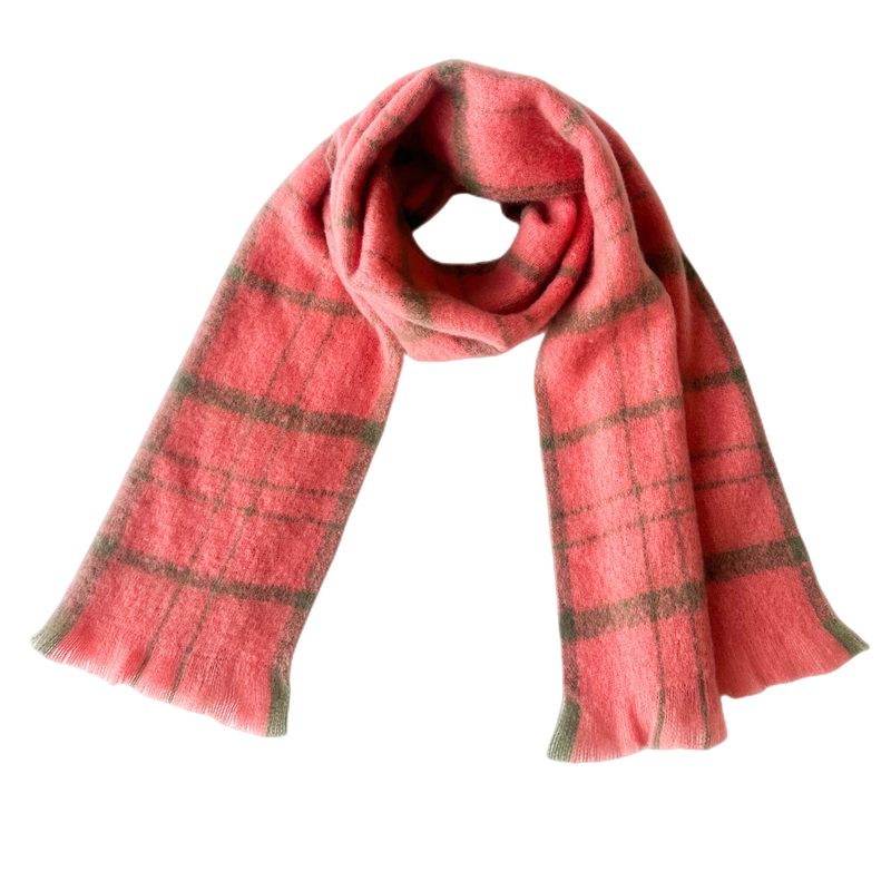 New men's and women's thermal scarf autumn and winter circle black plaid scarf shawl_voghion.com