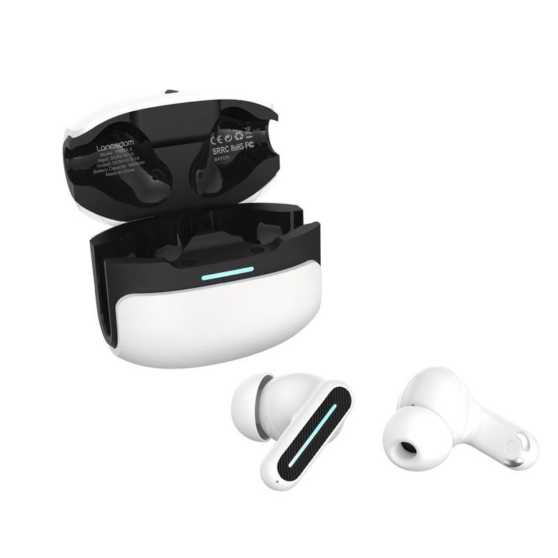 Fone de ouvido Bluetooth Langston TG12B modo privado, intra-auricular, estéreo binaural, redução de ruído, bateria de longa duração_voghion.com
