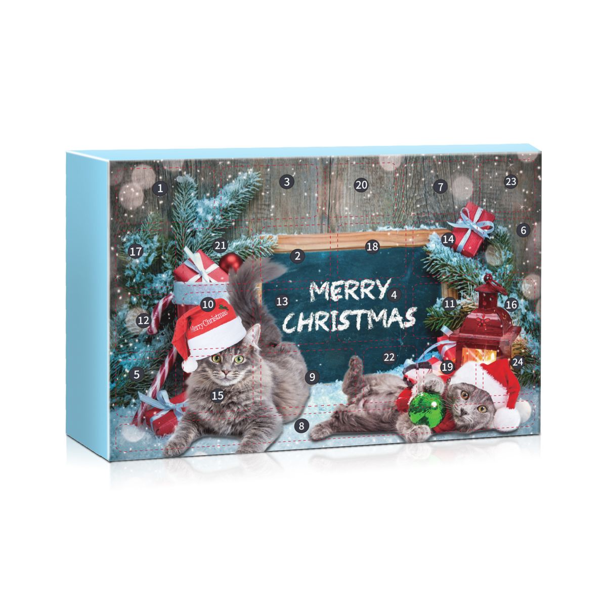 Cat Advent Calendar Christmas Countdown – 24-Day Holiday Surprise Box With Mini Cat Toys & Festive Treats, Purr-fect Gift For Cat Lovers_voghion.com