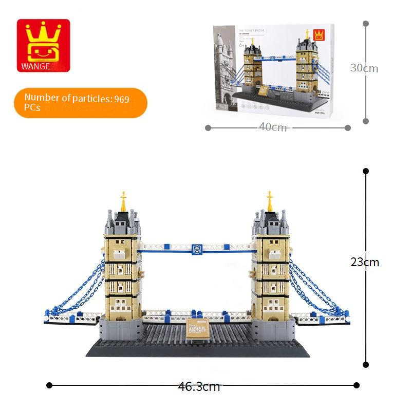 Jouets de construction Blocs de construction à petites particules Construction du monde Modèle tridimensionnel de Tiananmen Assemblage intelligent Jouets d'assemblage_voghion.com