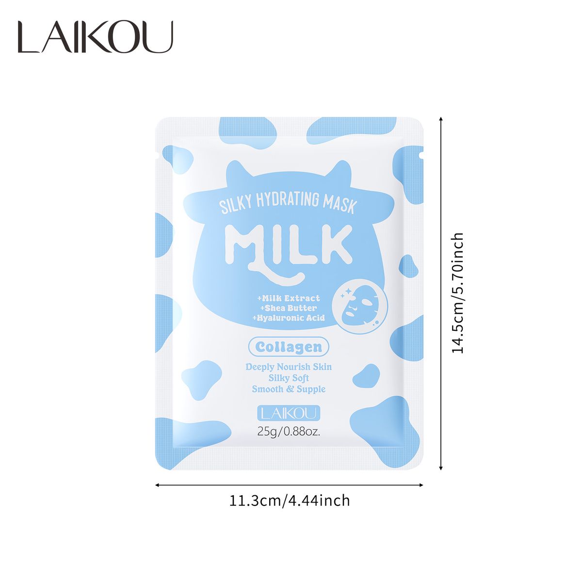 LAIKOU Milk Mask 25g Hydrating Moisturizing Facial Care Moisturizing Mask_voghion.com