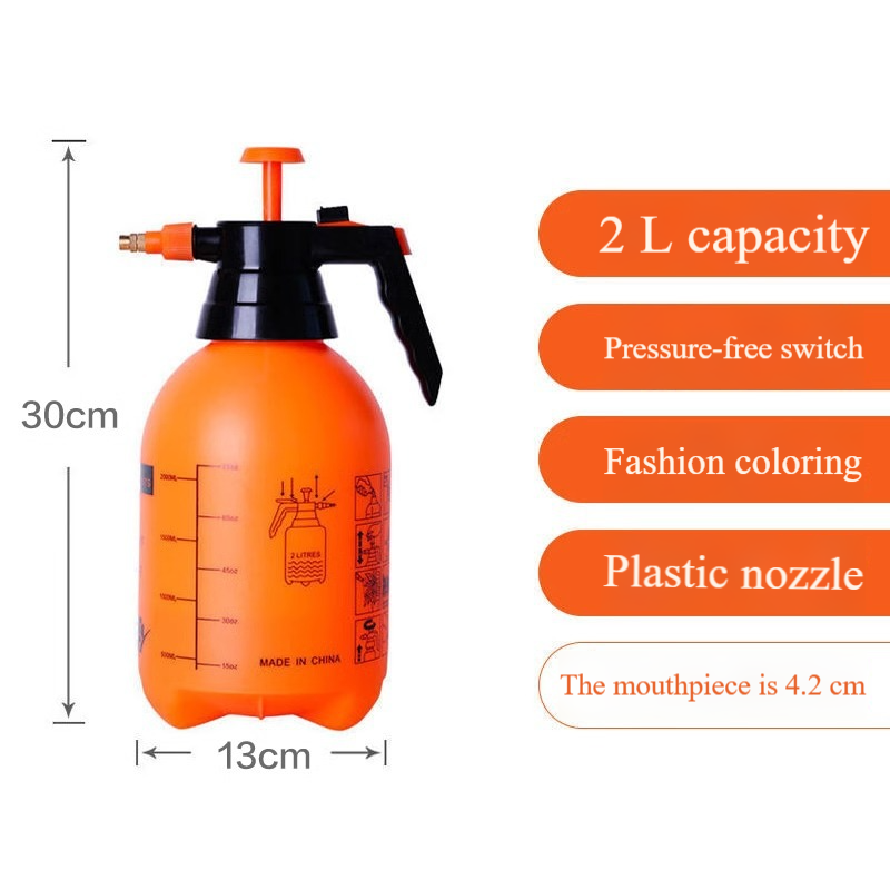 Drukspuitfles voor planten - 1L handpompgieter met verstelbare sproeikop, fijne nevelverstuiver voor tuin, bloemen en desinfectie (2-pack)_voghion.com