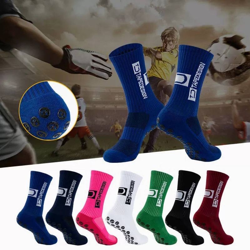 Men's Socks Professional Thickened Towel Bottom Sweat Absorbing And Deodorizing Glue Point Non Slip Football Sports Football Socks_voghion.com