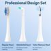 Rechargeable Electric Power Toothbrush - 6 Pcs Heads, 3 Modes And 2 Min Timer Smart Electric Toothbrushes, Compatible With Philips Sonicare Brush Head_voghion.com