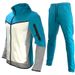 Frühling und Herbst komplettes Set für Herren Sportjacke Sweatshirt Ärmel lange Hose kontrastierende Strickjacke mit Kapuze lockerer Anzug_voghion.com