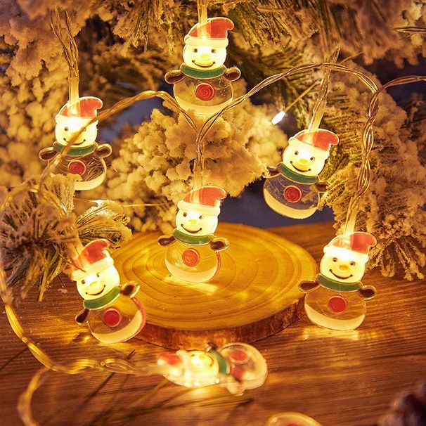 Christmas Cartoon LED String Lights – Battery/USB/Plug-in Powered, IP42 Waterproof, 8 Modes, For Holiday Tree/Window/Party Decor (3-30ft Options)_voghion.com