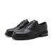 ShoeVault 2025 Nuove Scarpe Derby Casual Uniche in Pelle Marrone da Uomo con Punta Rotonda e Suola Spessa per Matrimonio e Sposo_voghion.com