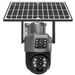 Solar 4G Dual-Lens Security Camera - Wireless 360° Panoramic Outdoor Monitoring (Remote Viewing Night Vision Motion Detection IP66 Waterproof)_voghion.com